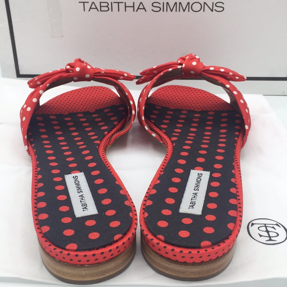 Tabitha Simmons ❤️ Cleo Polka Flat Sandals - Picture 5 of 6